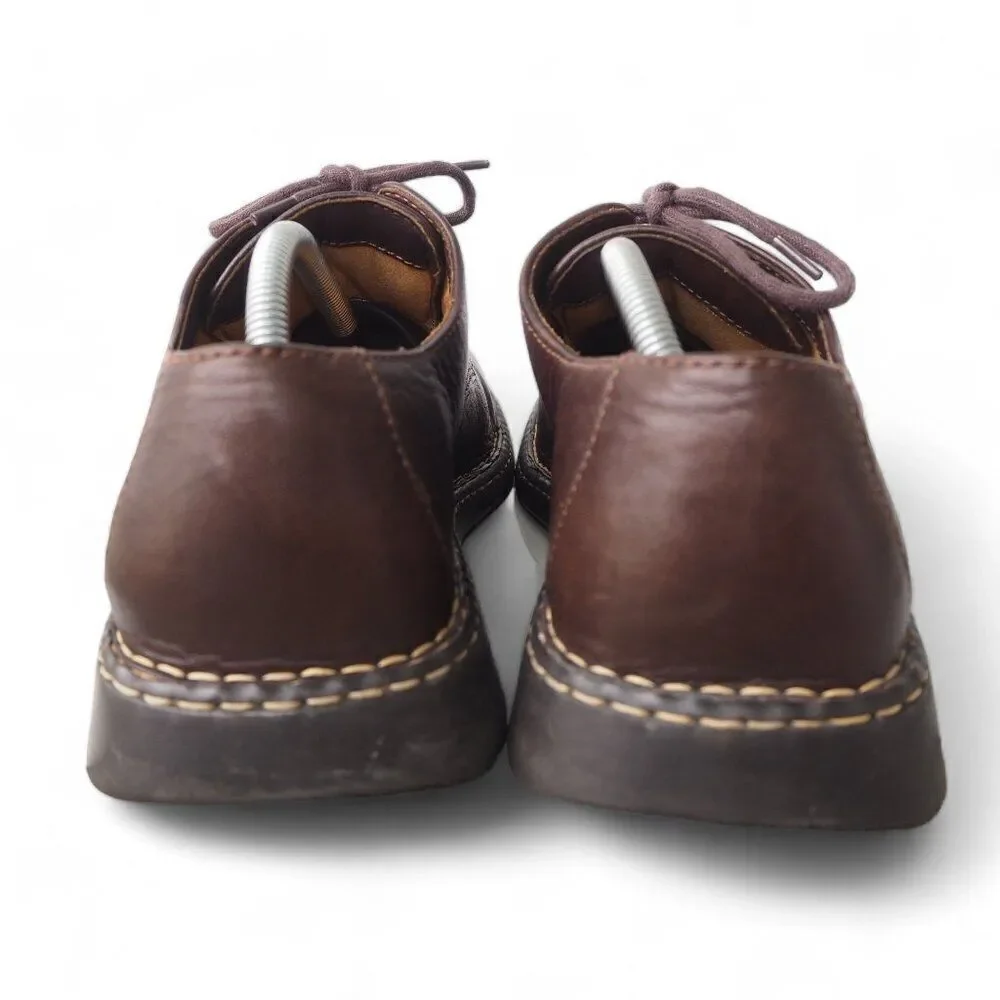 Born Leather Square Toe Oxfords‎ Brown B6032 i2 Men's 10/44